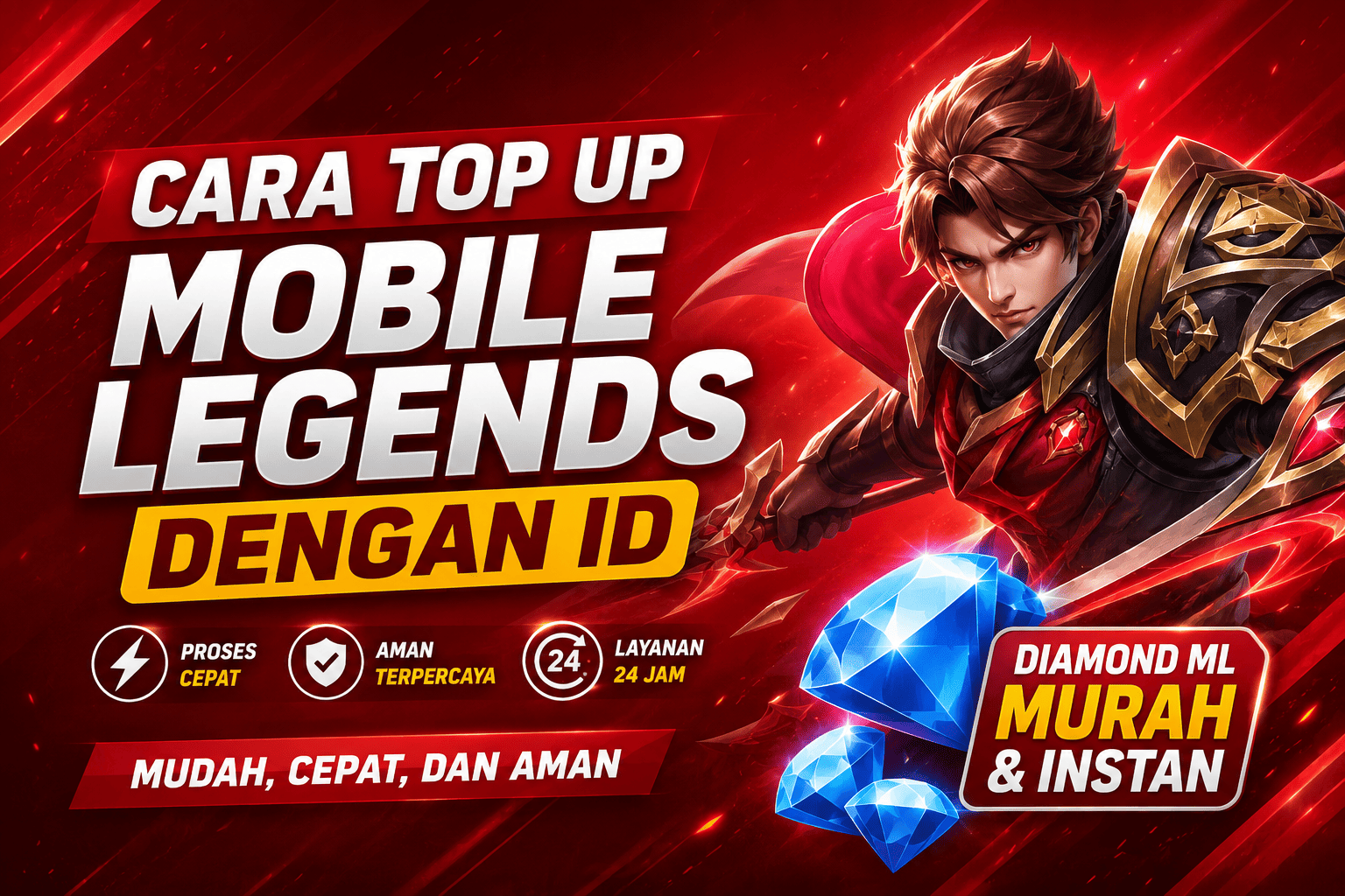 Cara Top Up Mobile Legends dengan ID, Mudah, Cepat, dan Aman